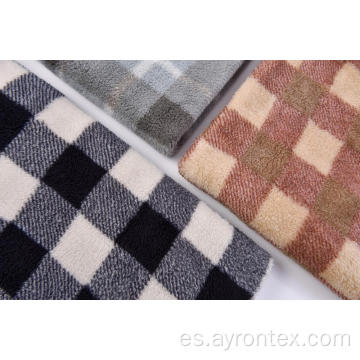 Polyester Sherpa Fleece Fabric estampado Sherpa Fleece
